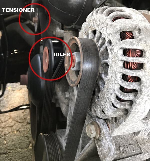 How to replace a tensioner bearing