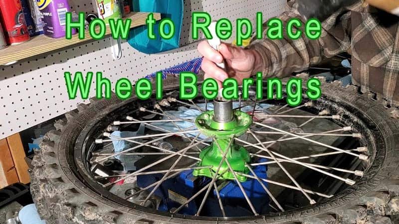 Dirt bike front wheel bearing replacement