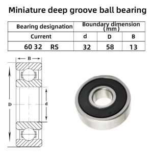 60/32-2rs bearing dimension