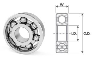ball bearing size chart