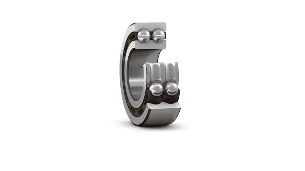 double row ball bearing components