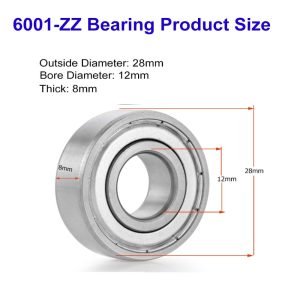 6001 bearing dimensions