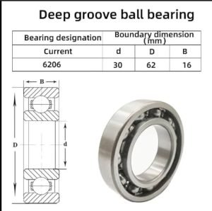 6206 bearing dimension
