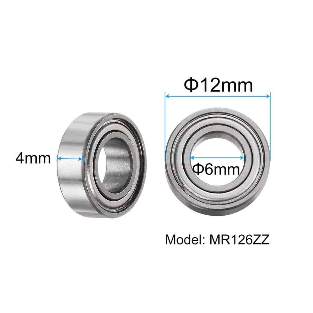 mr126zz shielded miniature bearing
