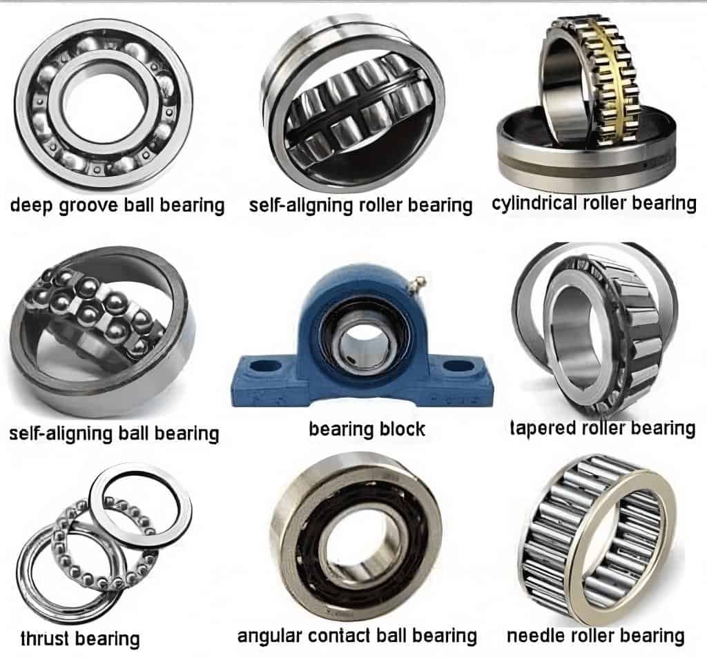 types of shaft bearing