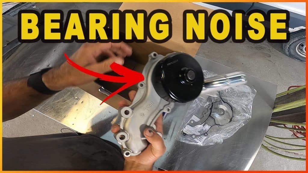 water pump bearing noise