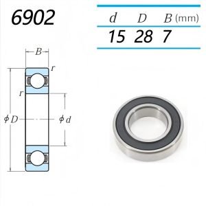 6902 bearing dimensions