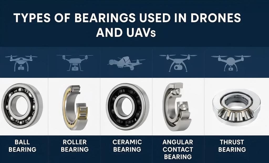types of bearings used in drones and uavs
