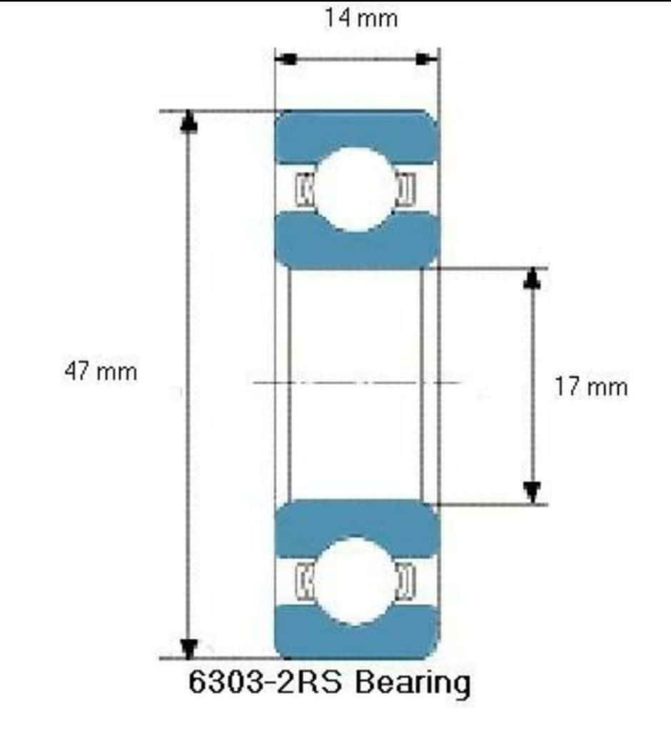 6303 bearing dimensions