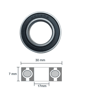 6903 bearing size