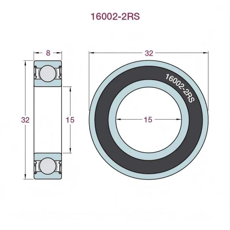 16002 bearing dimensions