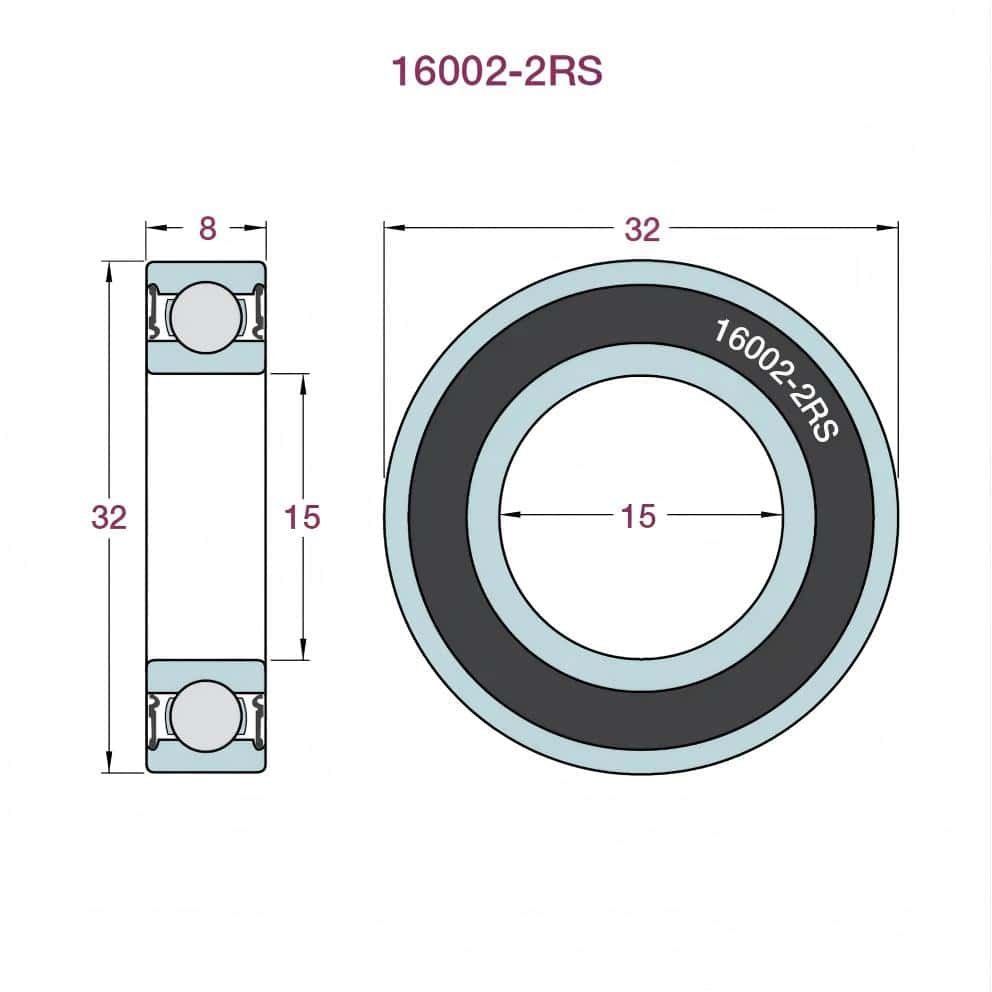 16002 bearing dimensions